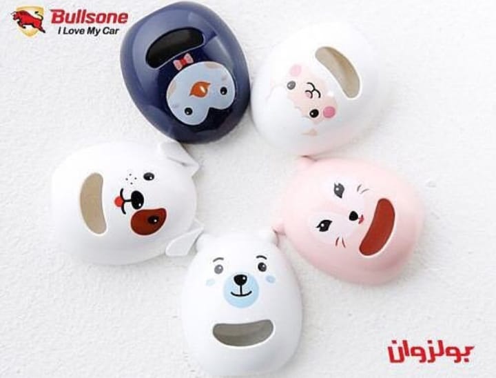 Bullsone Pola Family Natural Car Air Freshener | Floral Fragrance | Luxury Car Perfume | Vent Clip Type | Long-Lasting Fragrance | 2 Pack