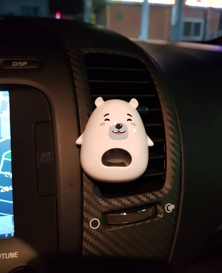 Bullsone Pola Family Natural Car Air Freshener | Floral Fragrance | Luxury Car Perfume | Vent Clip Type | Long-Lasting Fragrance | 2 Pack