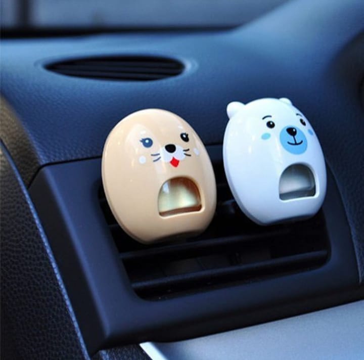 Bullsone Pola Family Natural Car Air Freshener | Floral Fragrance | Luxury Car Perfume | Vent Clip Type | Long-Lasting Fragrance | 2 Pack