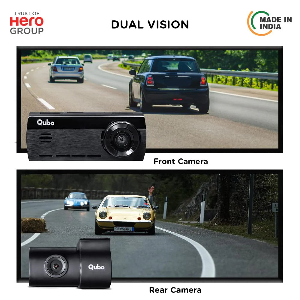 QUBO Dashcam PRO 4K (Front + Rear) Sony STARVIS IMX415 Sensor