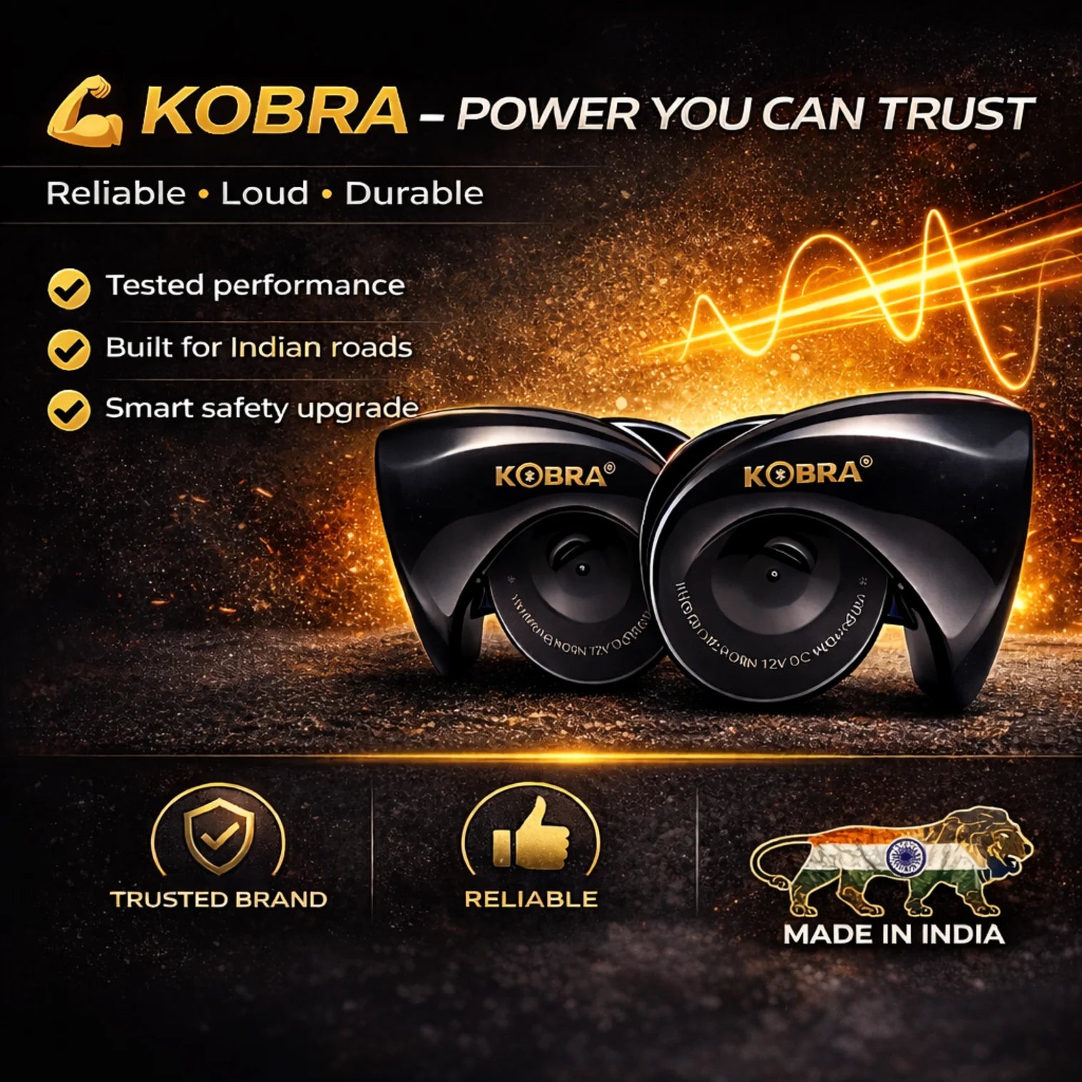 KOBRA Electric Snail Horn