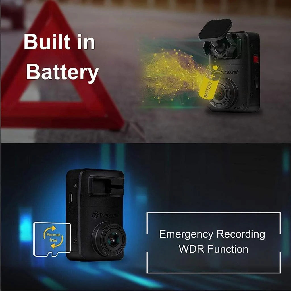 TRANSCEND DP10 Dashboard Camera for Car QHD 1440P