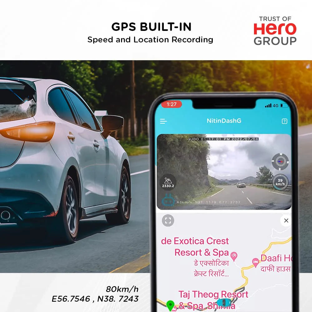 QUBO Dashcam PRO 4K (Front + Rear) Sony STARVIS IMX415 Sensor