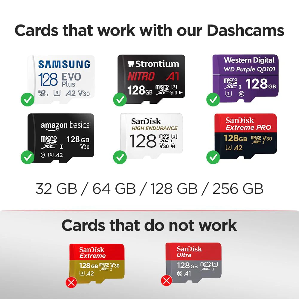 QUBO Dashcam PRO 4K (Front + Rear) Sony STARVIS IMX415 Sensor
