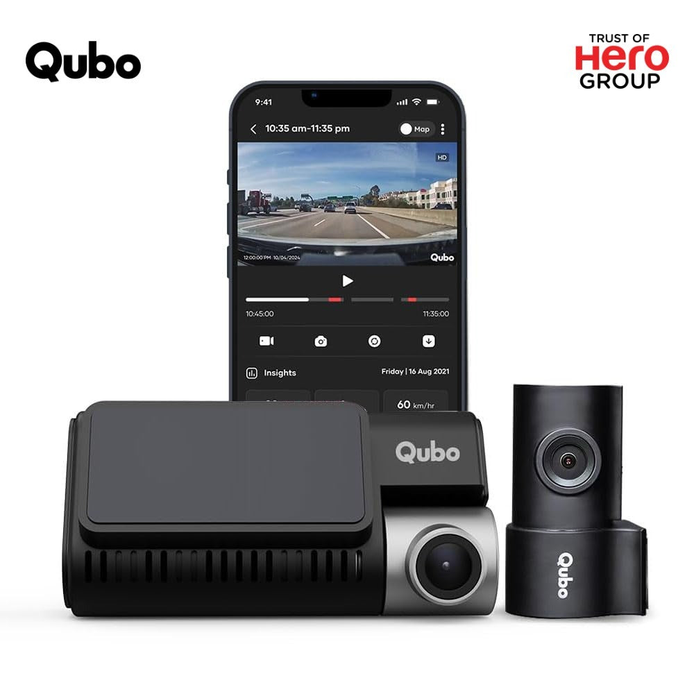 Qubo Car Dashcam Pro 3K with Sony STARVIS 1