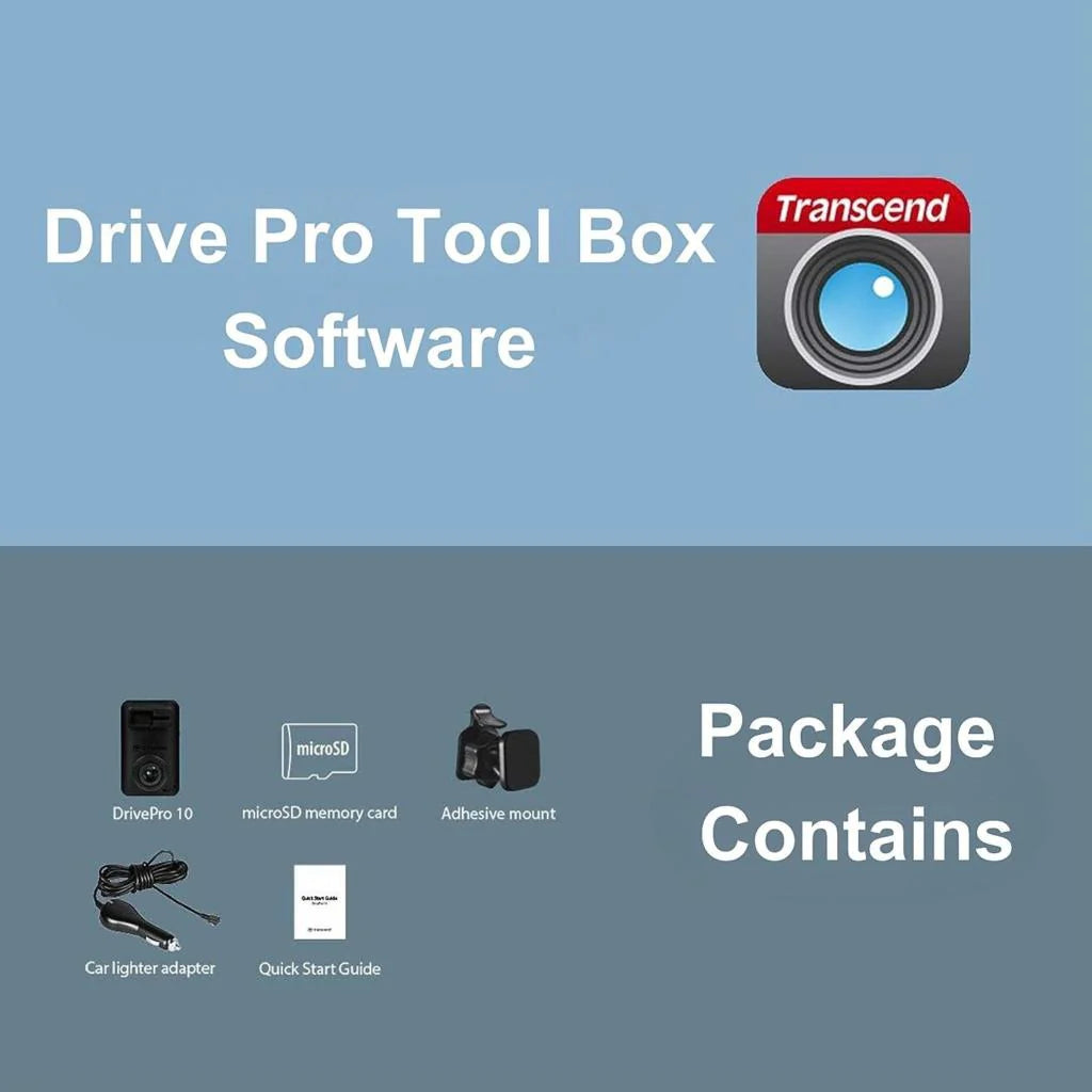 TRANSCEND DP10 Dashboard Camera for Car QHD 1440P