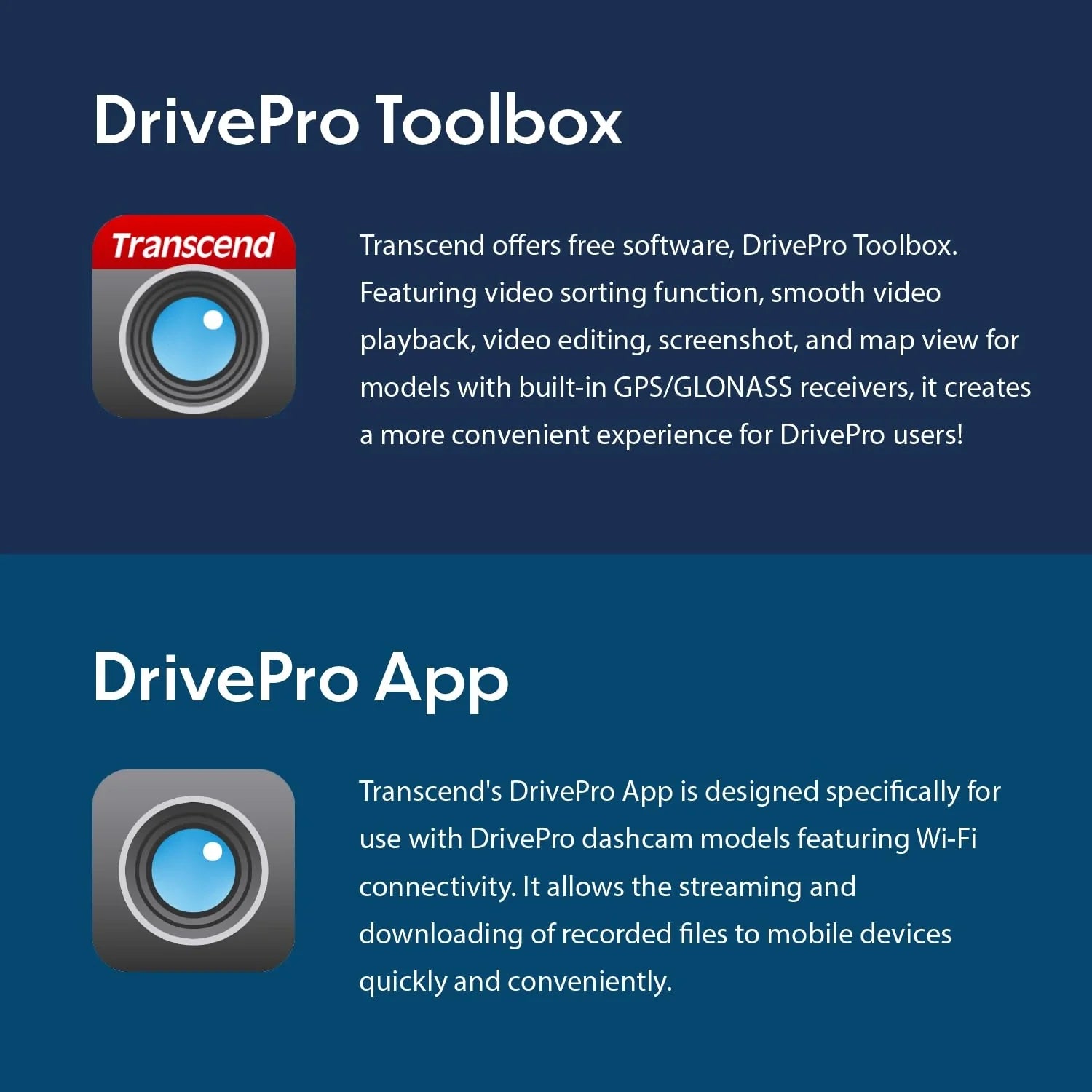 TRANSCEND DP250 Dashboard Camera QHD 1440P, Sony STARVIS