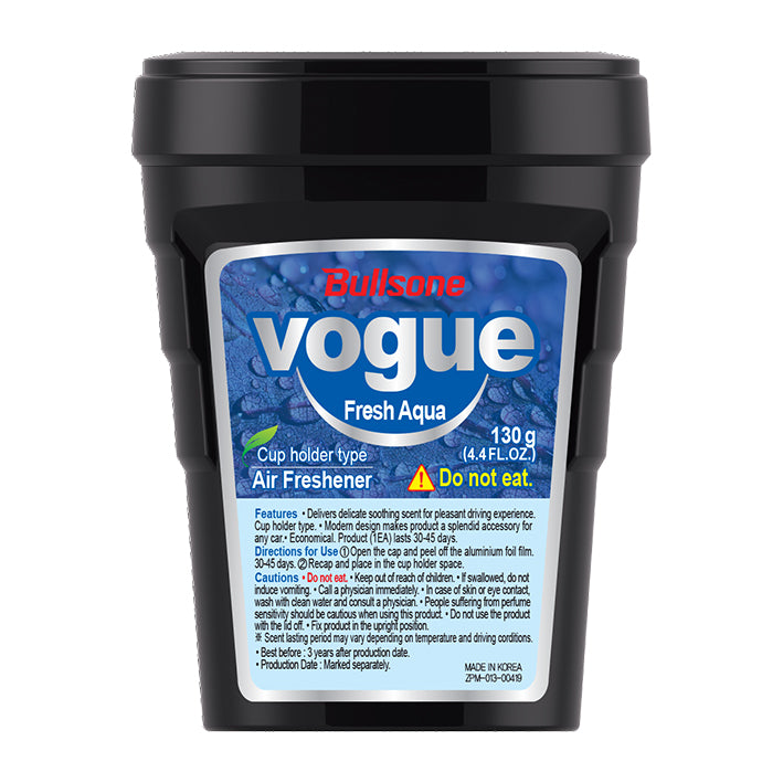 Bullsone Vogue Duo Car Air Freshener 130g | Fresh Aqua Fragrance | Long-Lasting Up to 45 Days | Pack of 2