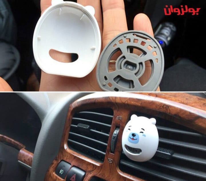 Bullsone Pola Family Natural Car Air Freshener | Floral Fragrance | Luxury Car Perfume | Vent Clip Type | Long-Lasting Fragrance | 2 Pack