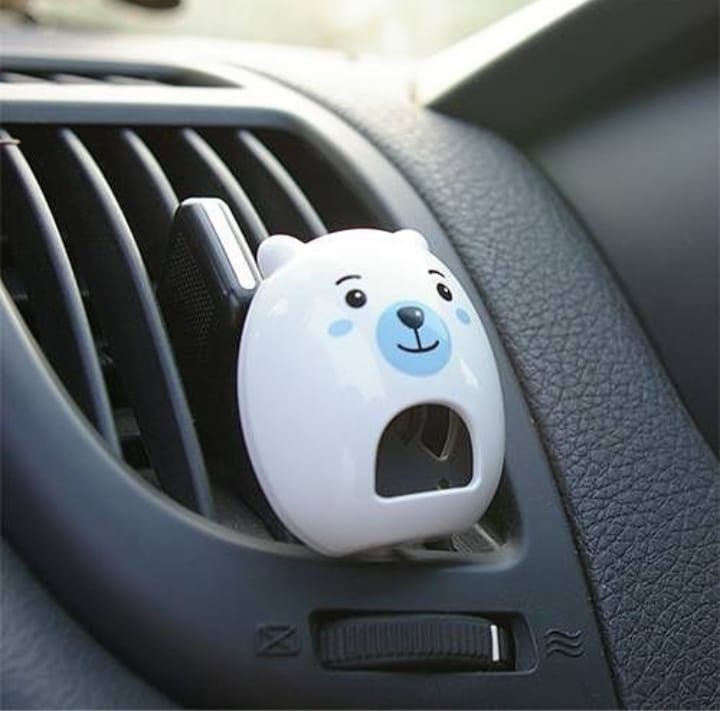 Bullsone Pola Family Natural Car Air Freshener | Floral Fragrance | Luxury Car Perfume | Vent Clip Type | Long-Lasting Fragrance | 2 Pack