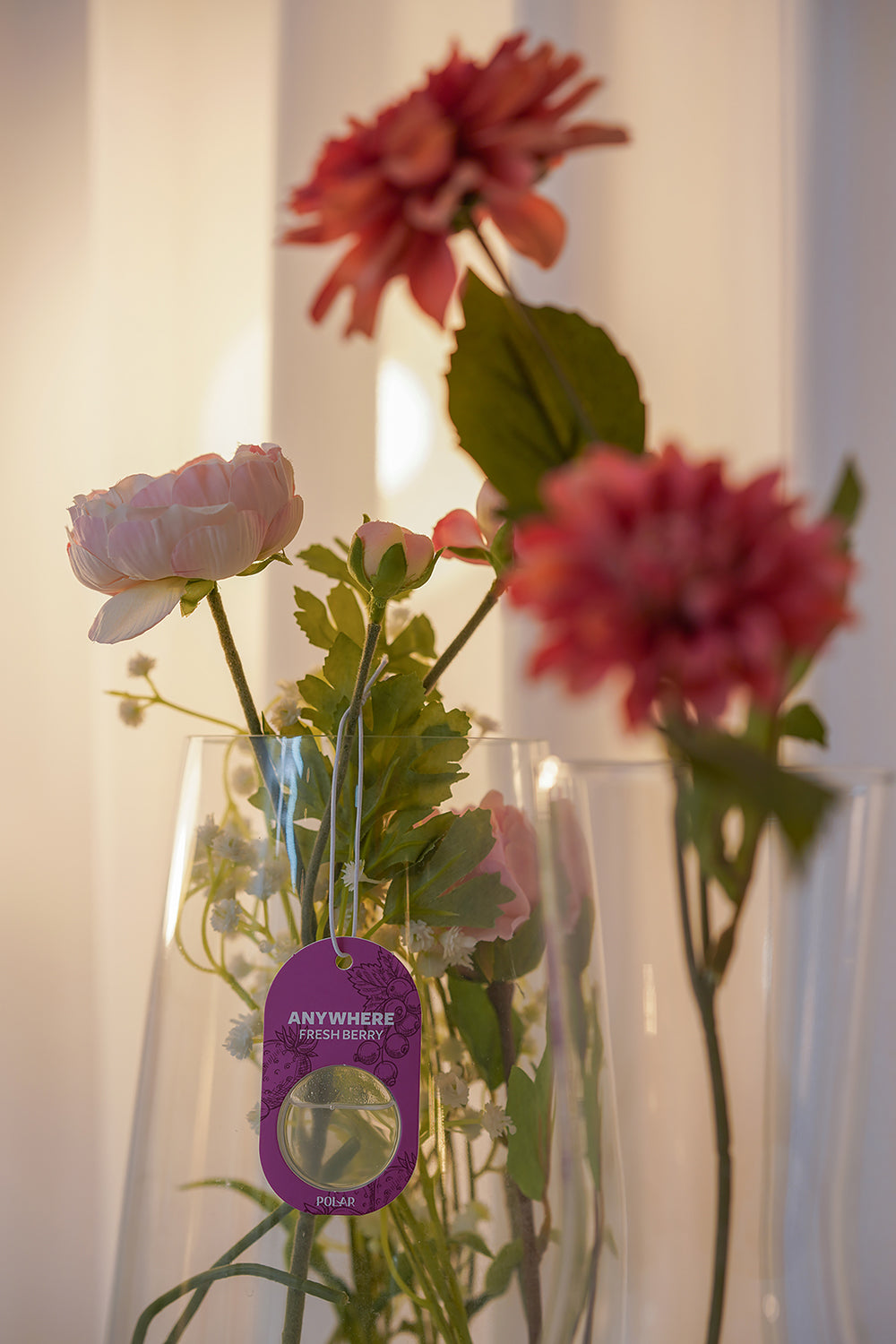 Bullsone Polar Anywhere Car Air Freshener  | Fresh Berry Fragrance | Car Interior Accessories | Long-Lasting Fragrance | Hanging Type | Use Anywhere | Pack of 10