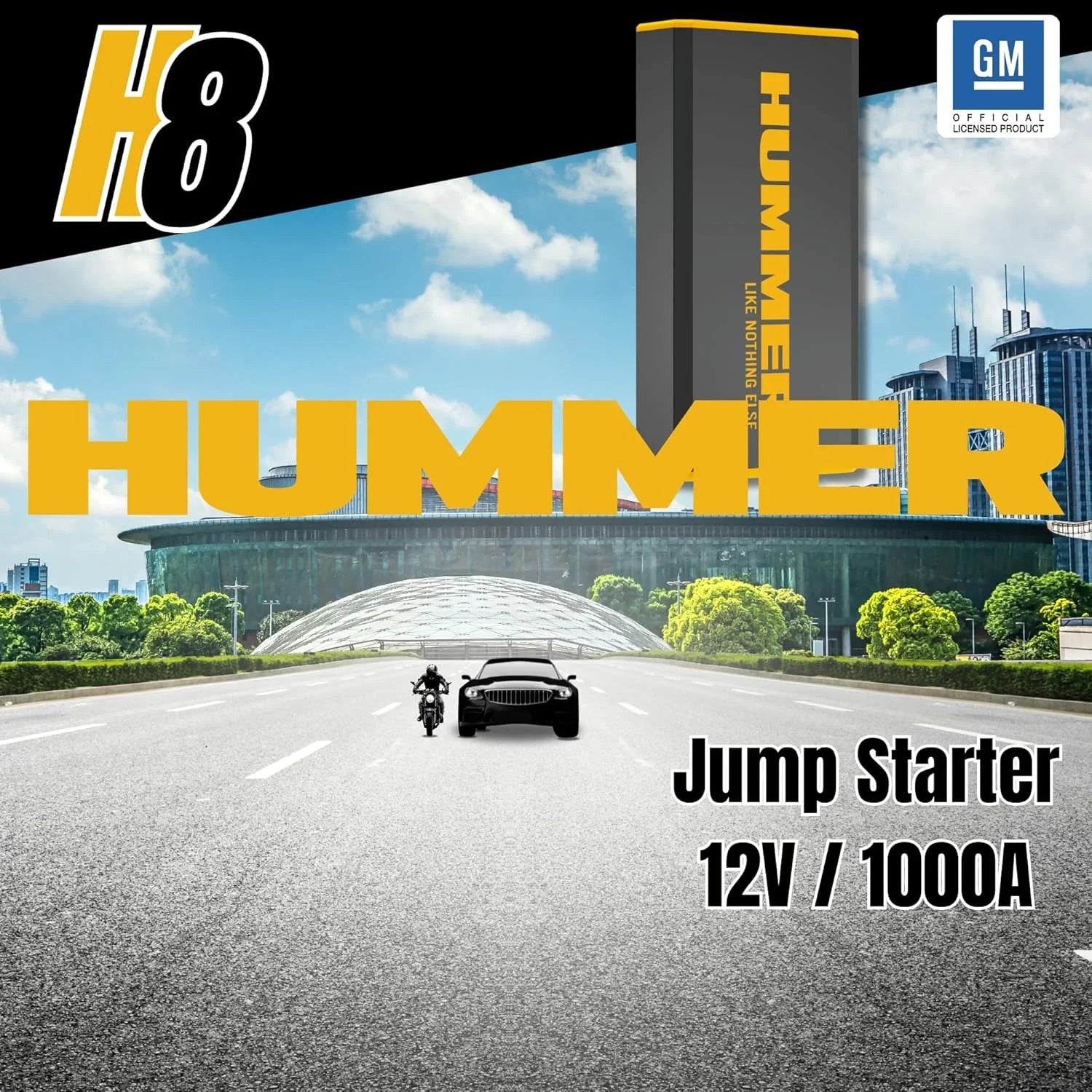 HUMMER H8 Jump Starter Battery 12V /1000A Vehicles, 27750mWh