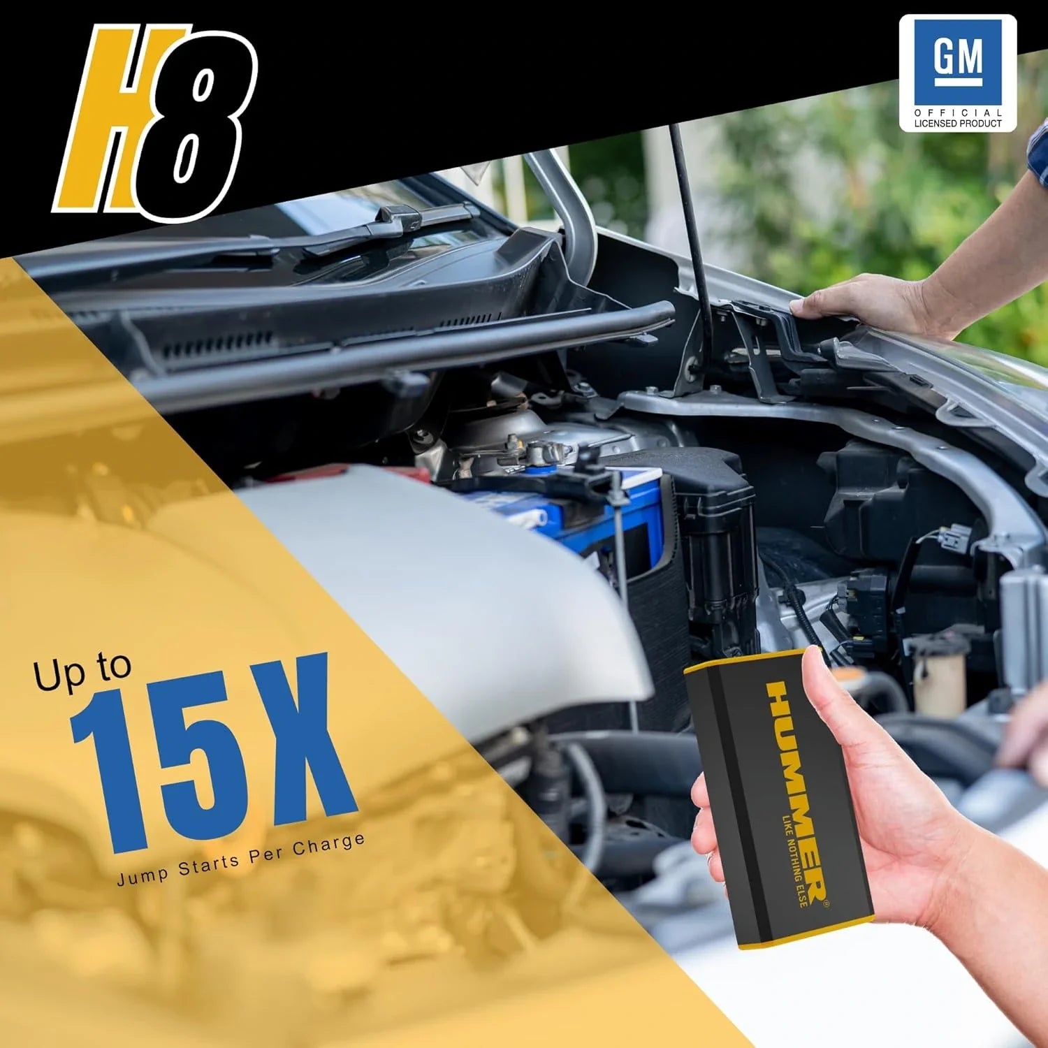 HUMMER H8 Jump Starter Battery 12V /1000A Vehicles, 27750mWh