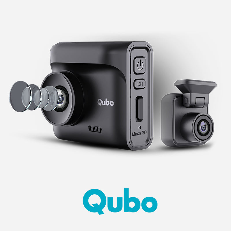 Qubo Pro 2.7K Front and Back Dash Cam