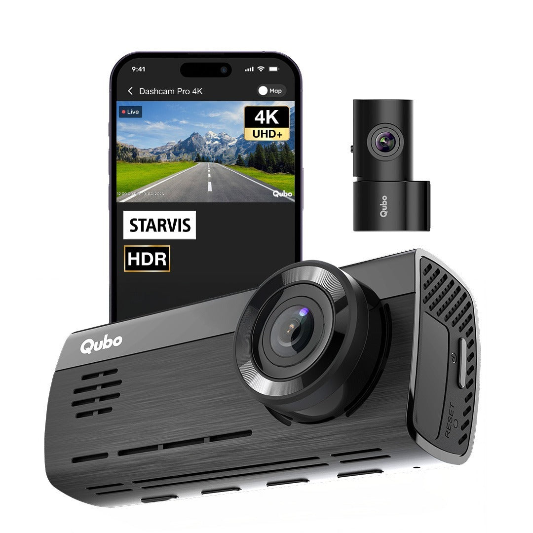 QUBO Pro 3K Dash Camera for Car, IMX675 Sensor Dual Channel