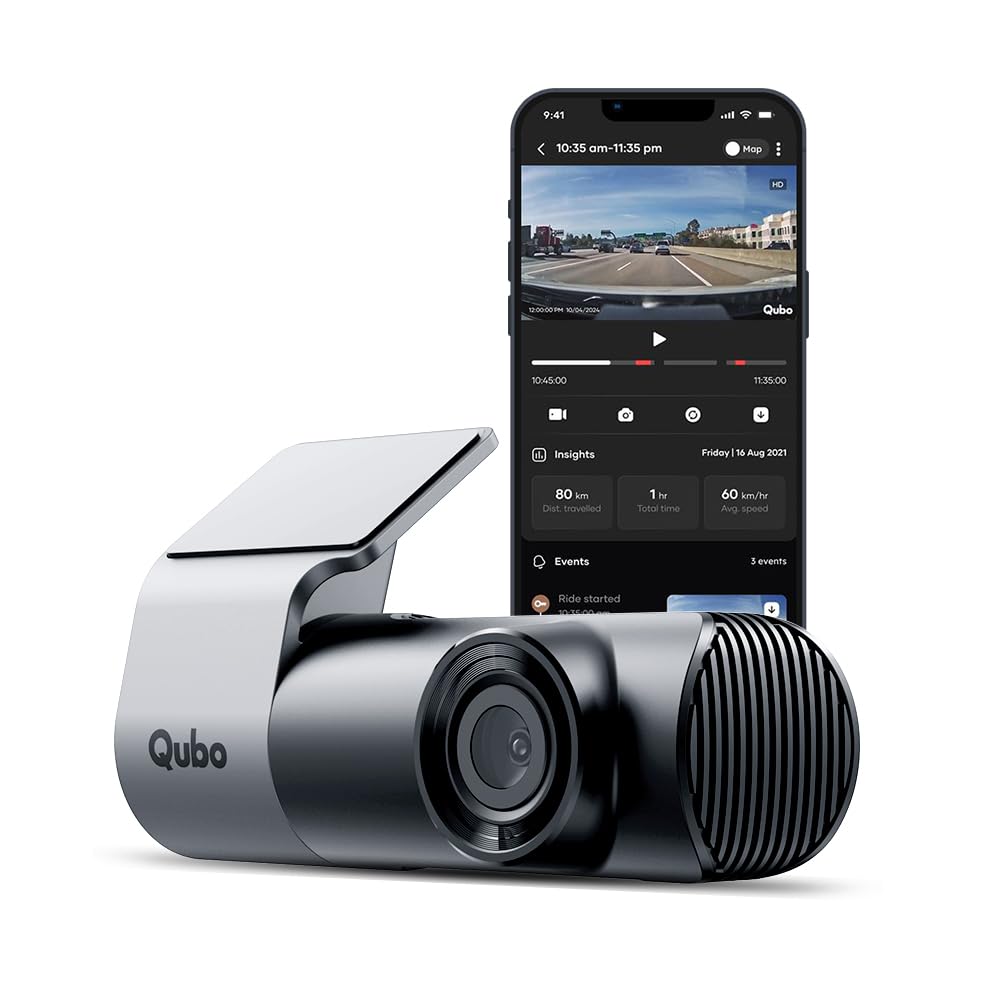 QUBO Car Dash Camera Pro 2K Resolution QHD Dash Cam