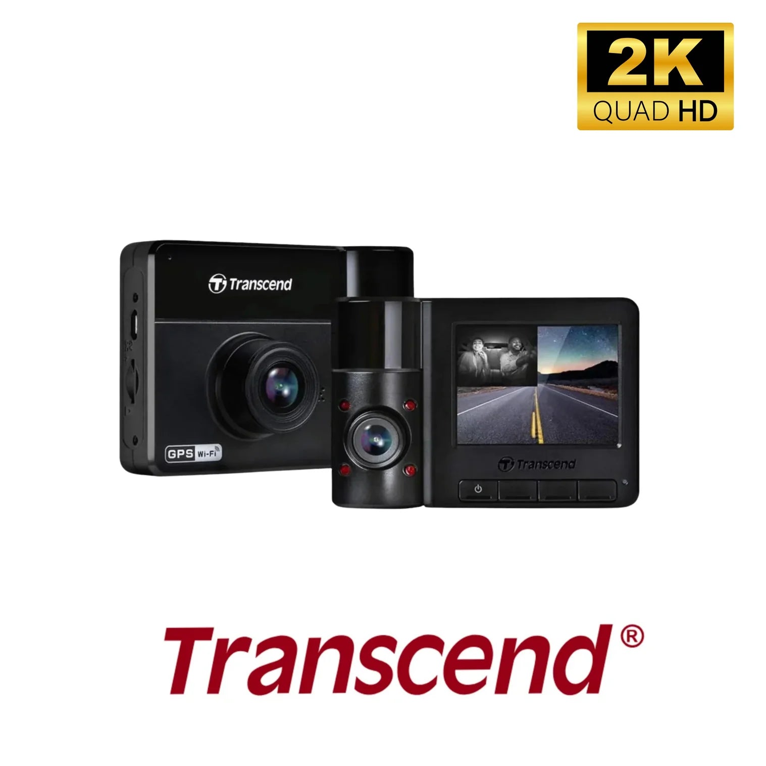 TRANSCEND DP550 Dashboard Camera for Car QHD 1440P